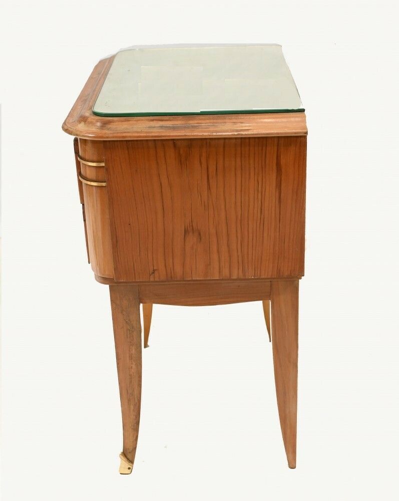 Pair Vintage Art Deco Bedside Cabinets 1930s photo furniture
