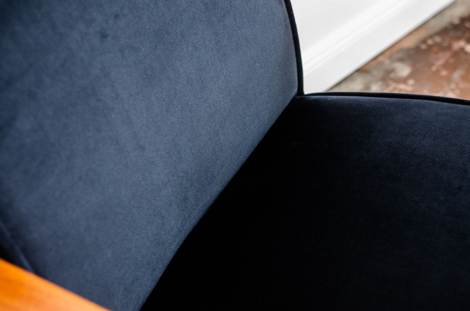 photo for sale Pair Of Black Mid Century Armchairs By H. Lis, 1960's