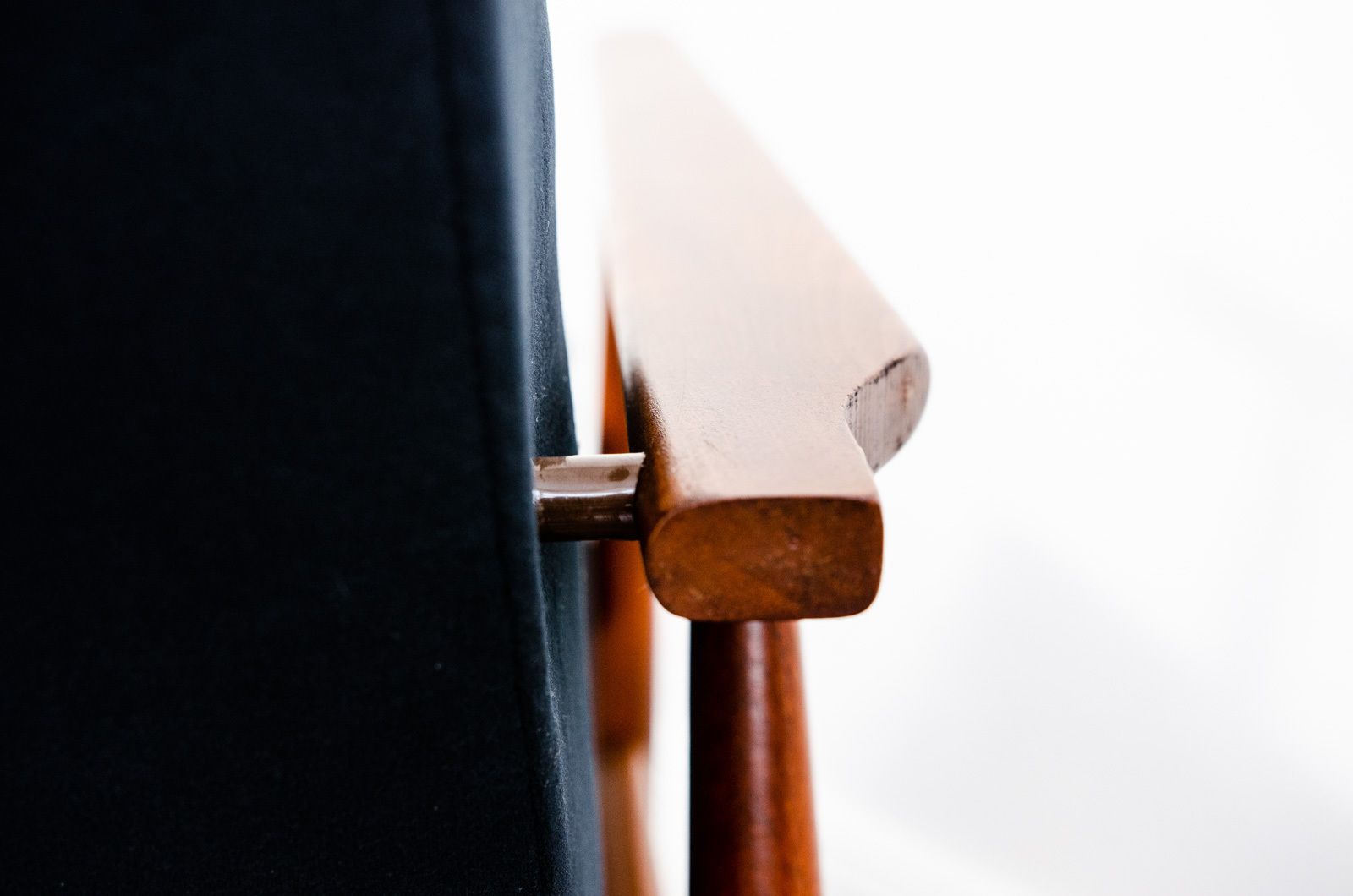 photo buy Pair Of Black Mid Century Armchairs By H. Lis, 1960's