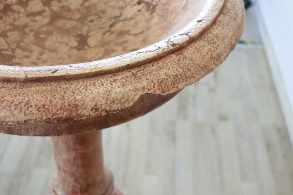 Hand Carved Stone Tub Holy Water Font, Early 20th Century photo furniture