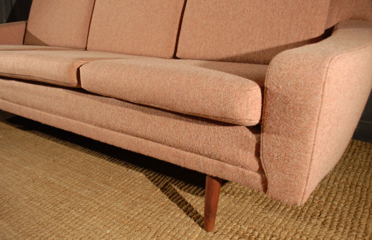 Mid Century Danish Wool Sofa, Mid 20th Century photo furniture