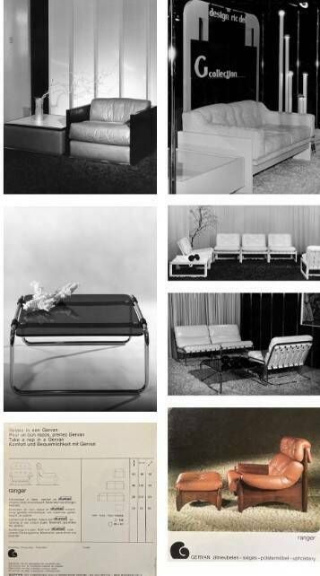 Furniture Ranger Lounge Chair With Ottoman By Erik Deforce For Gervan Belgium, 1970. photo