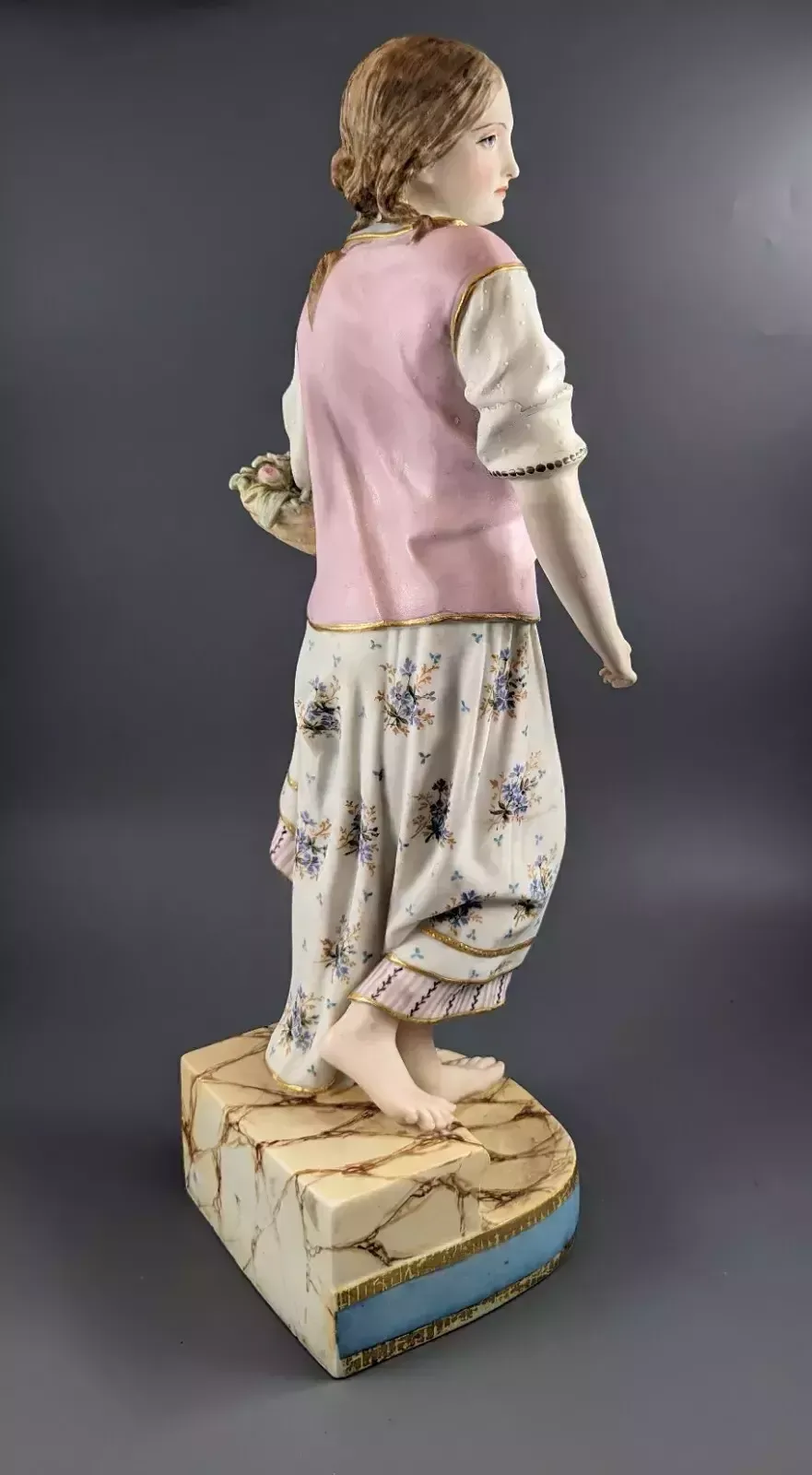A Copeland Coloured Parian Figure 'Adversity' ,C.1870,Very Rare. photo buy