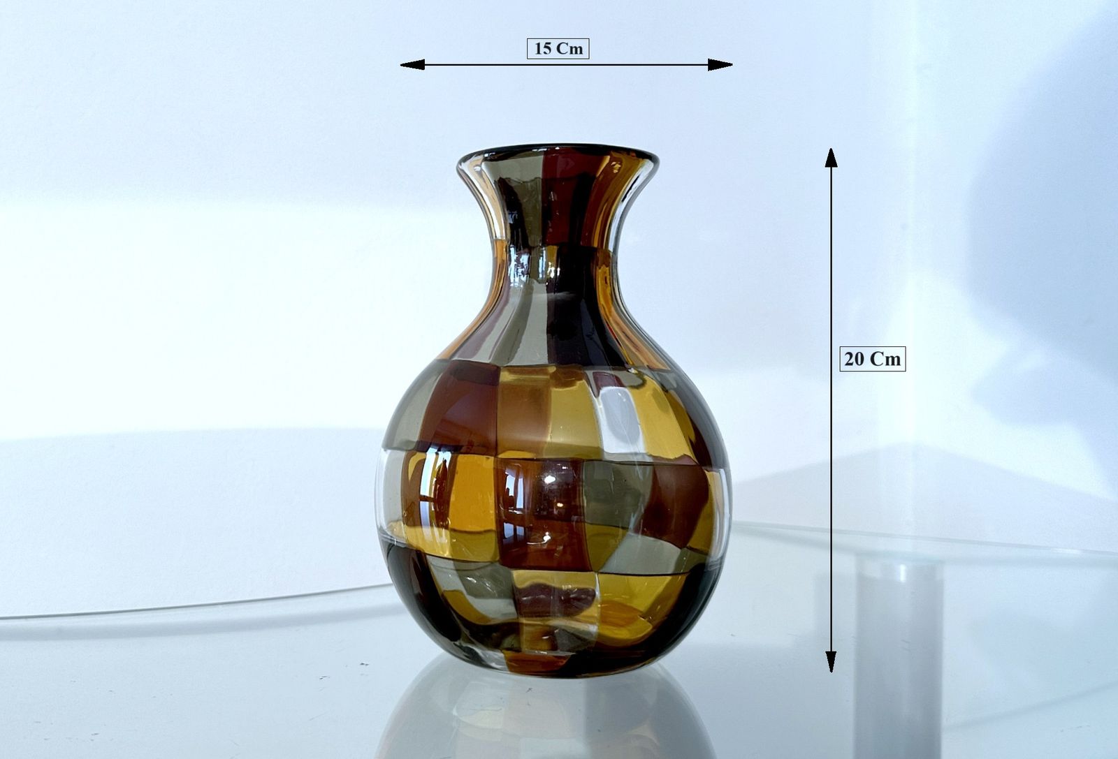 Venini   Vase By Fulvio Bianconi Mod. Pezzato ' Istanbul ' 1950   Acid Signature photo vinterior