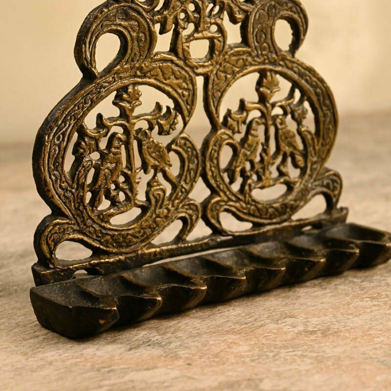 Moroccan Hanukkah Lamp, 1800s, Antique photo furniture
