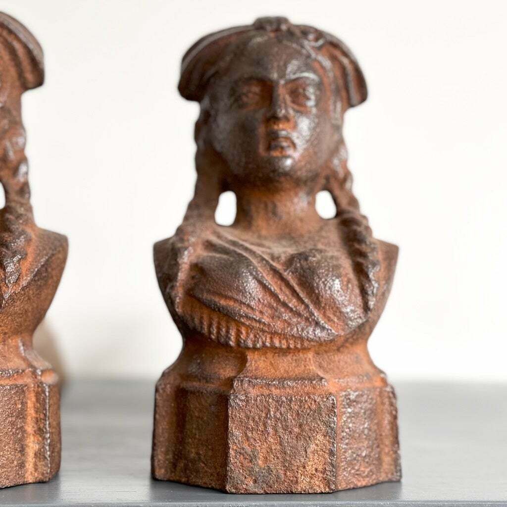 A Pair Of Circa 1900 French Fire Dogs/Andirons photo for sale