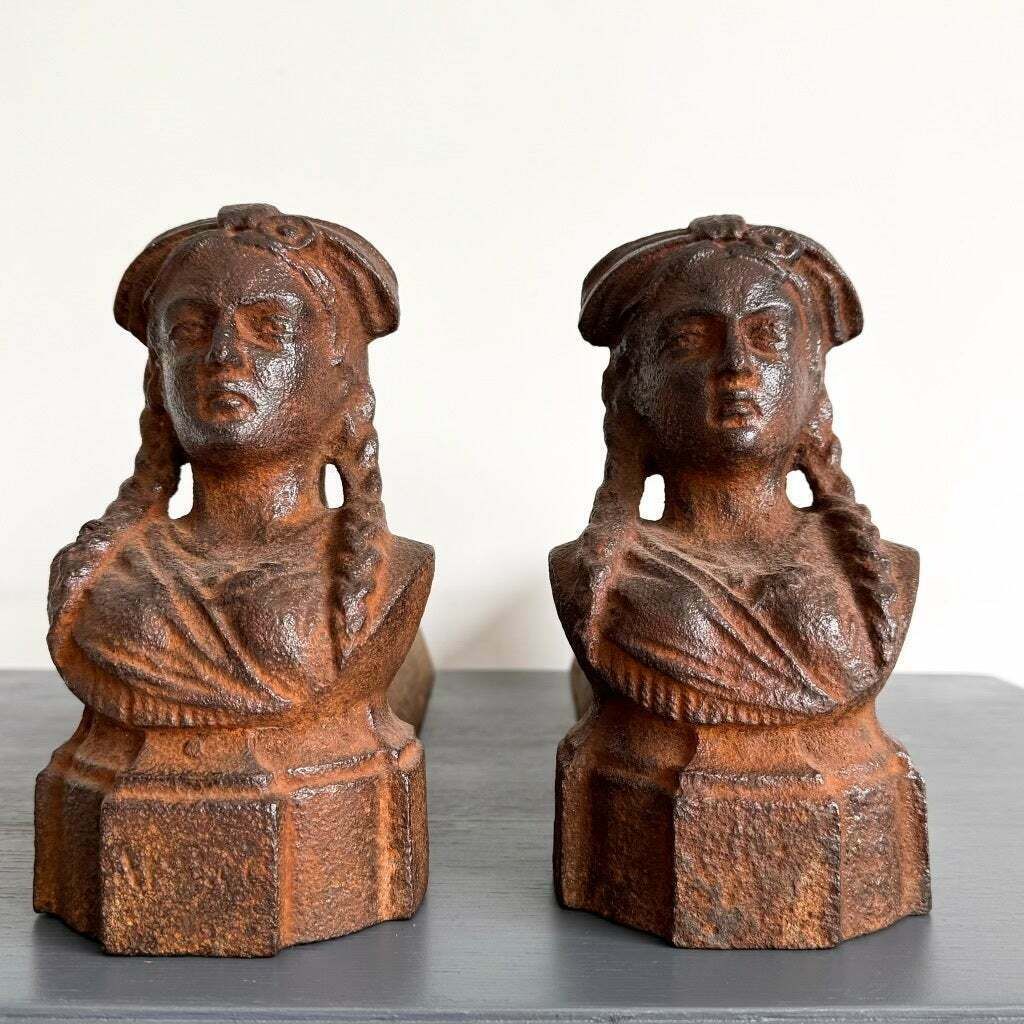 A Pair Of Circa 1900 French Fire Dogs/Andirons