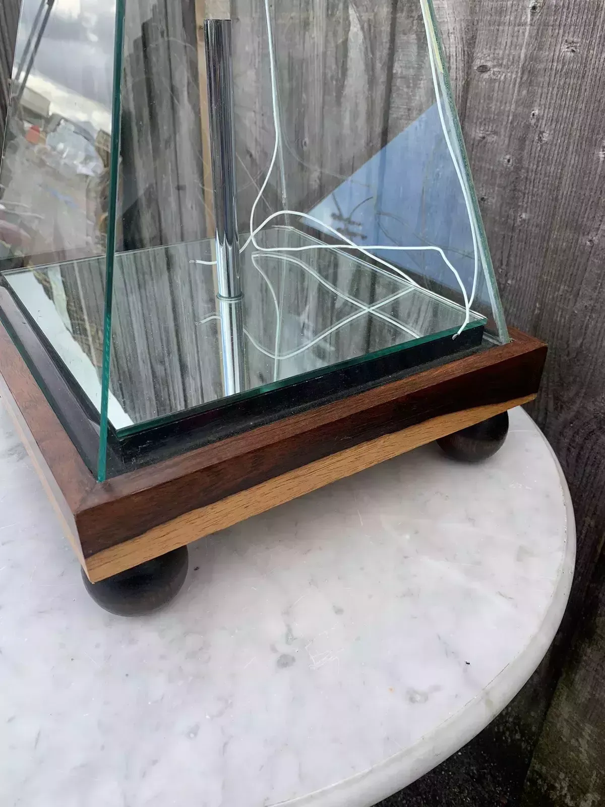 photo furniture A Pair Of Decorative Table Top Obelisk Display Cases