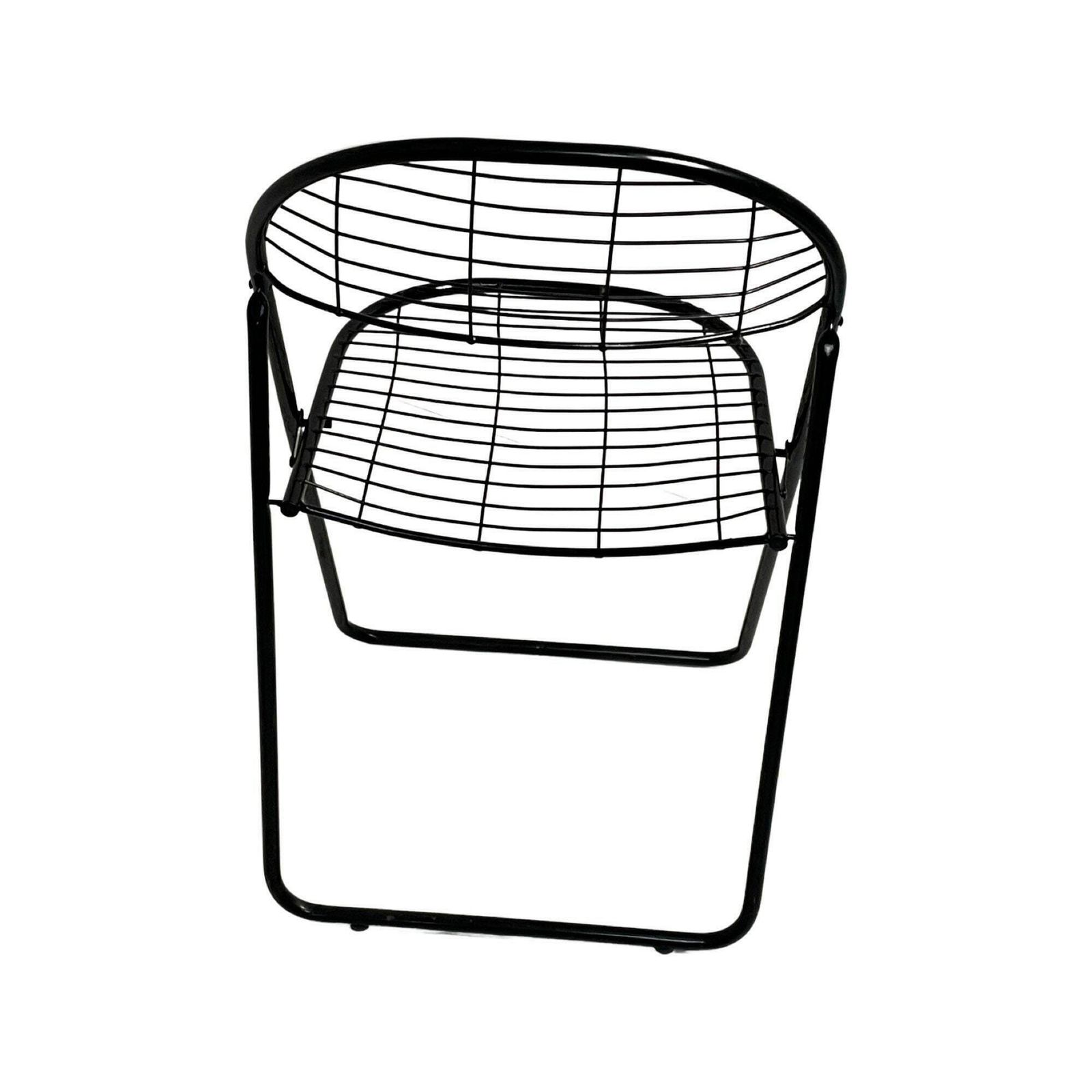 Niels Gammelgaard   Ikea   Wire Chair   Foldable   Black   Multiple In Stock   1980's photo furniture