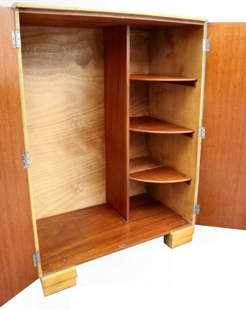An English Art Deco Wardrobe Cupboard In Sycamore, C1930 photo 995.0