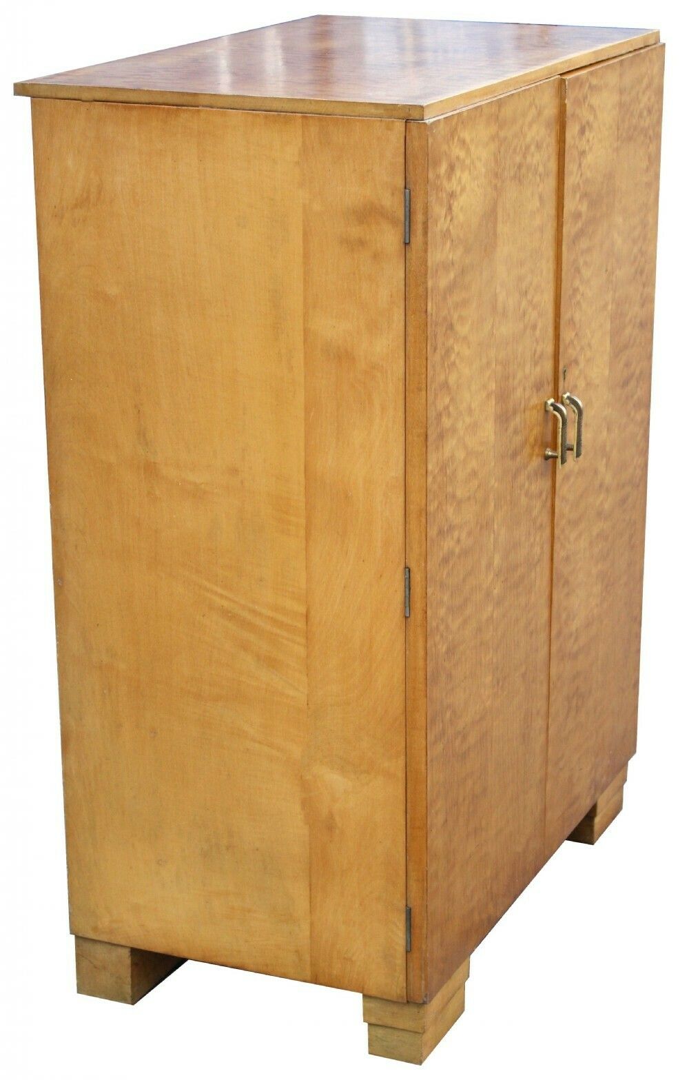 An English Art Deco Wardrobe Cupboard In Sycamore, C1930 photo vinterior