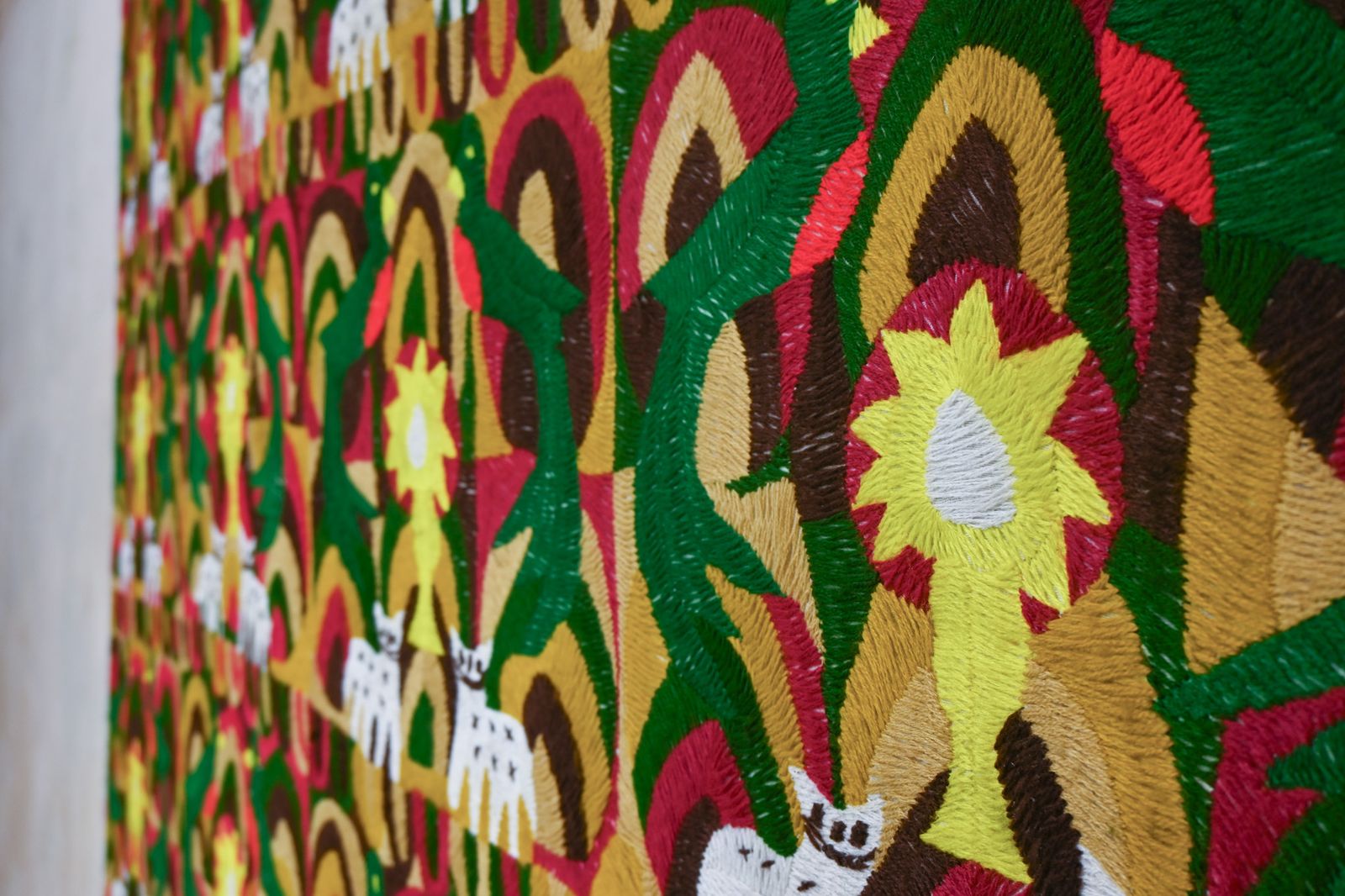 A Large Early 20th Century Woven Tapestry   Central America photo 3900.0