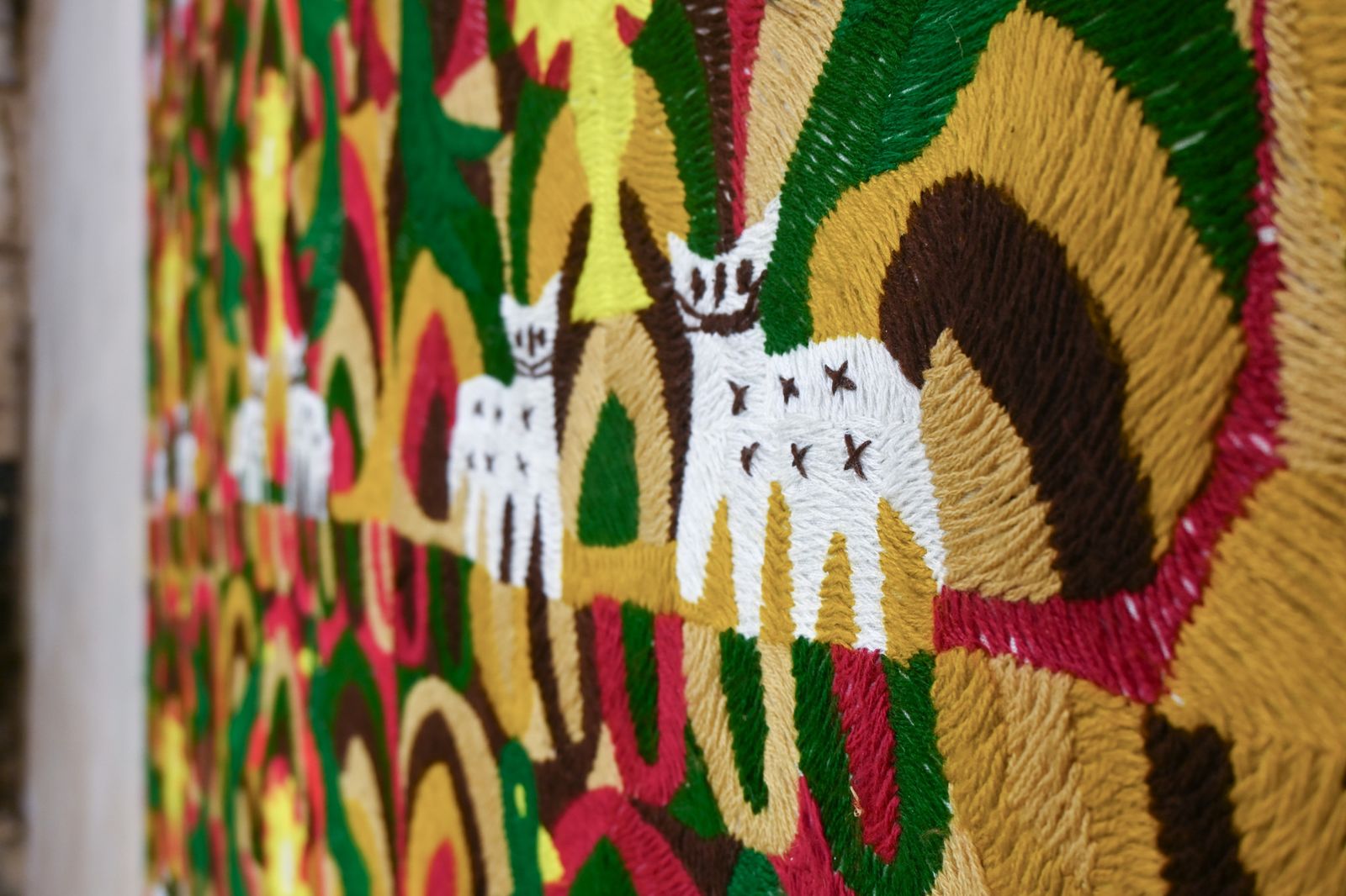 photo furniture A Large Early 20th Century Woven Tapestry   Central America