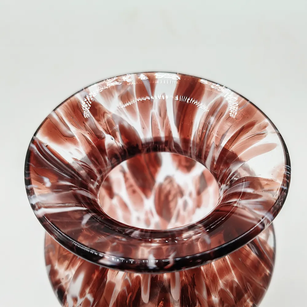 photo furniture Vintage Pair Of Hand Made Vases In Murano Glass   1960s
