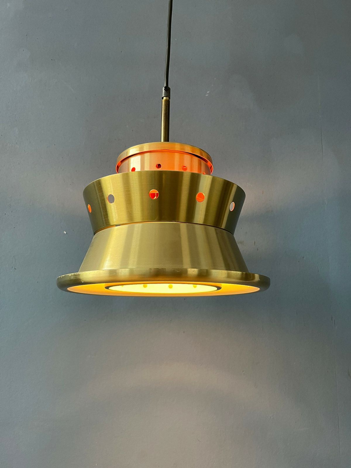 Metallic Doria Leuchten Space Age Hanglamp photo 381.0