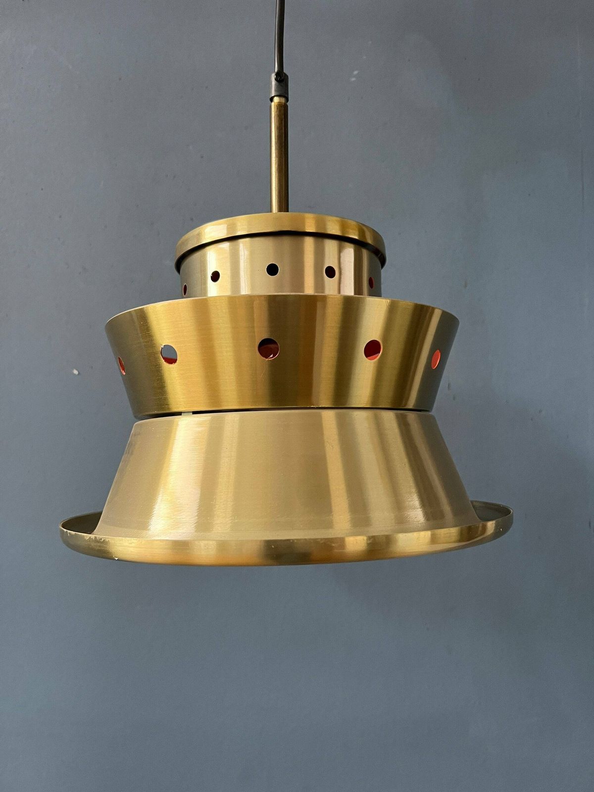 Metallic Doria Leuchten Space Age Hanglamp photo buy