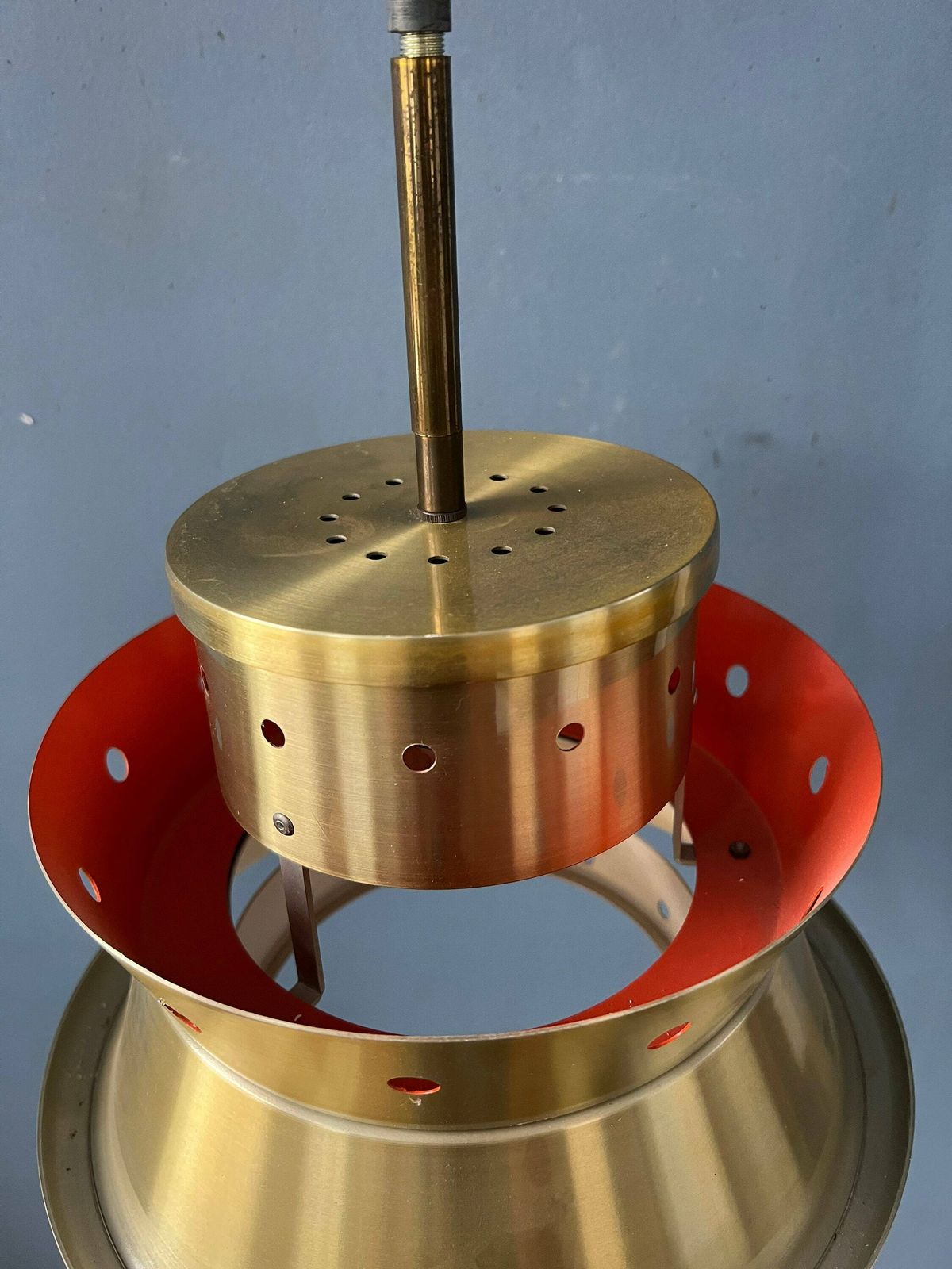 photo for sale Metallic Doria Leuchten Space Age Hanglamp