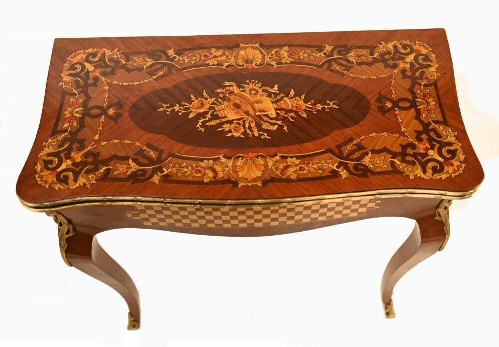 Louis XVI Games Table Inlay Chess Board French photo Furniture