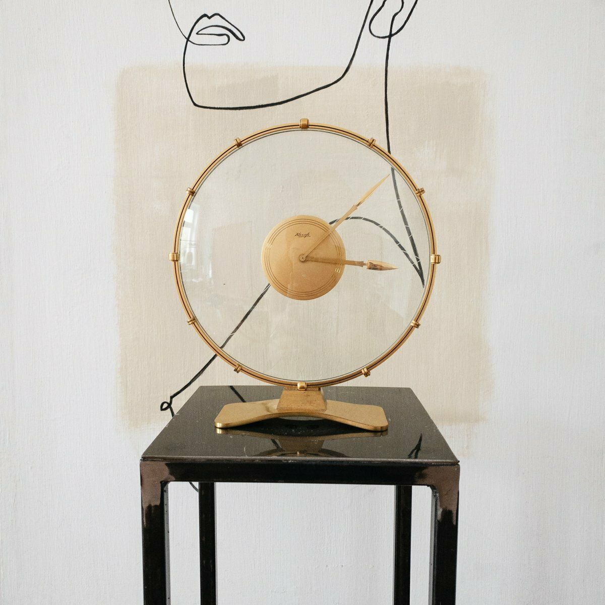Art Deco Table Clock By Heinrich Möller For Kienzle International, 1930s photo for sale