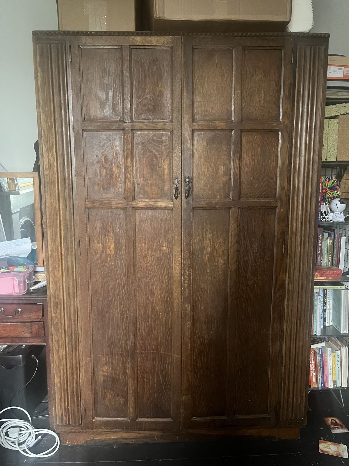 Jacobean Style Era Oak Wardrobe