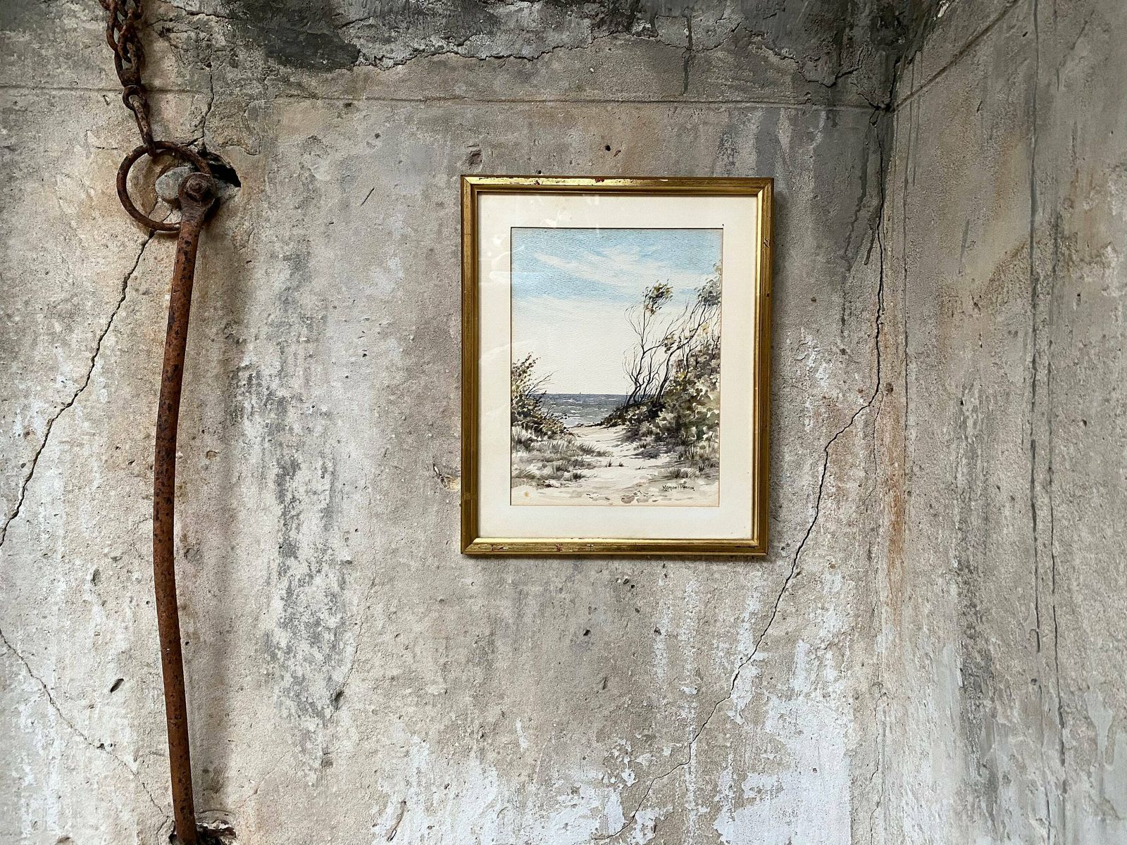 Original Signed Watercolour Painting   'Hampton Foreshore'   Victoria, Australia photo for sale