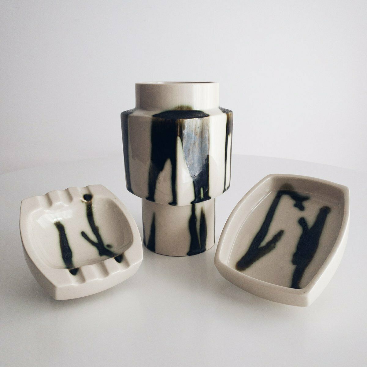 Marion Ceramic Set By Ditmar Urbach, Czechoslovakia, 1981, Set Of 3