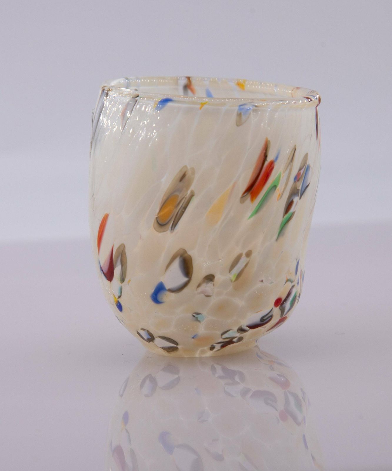 photo furniture Bogotà, Set Of 6 Murano Shot Glasses Color "Multicolor" Handmade, Made In Italy