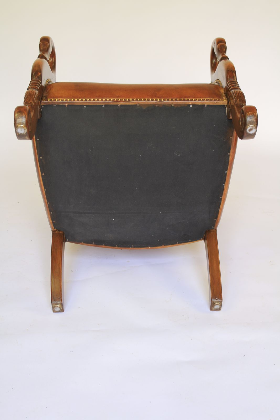 Library Reading Chair With Carved Swan Head Detail photo 1800.0