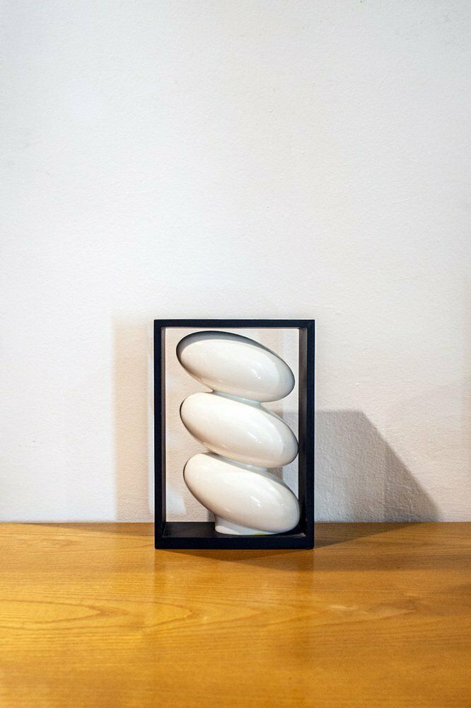 Ceramic And Wood Sculptures By Pa Crespi, 1960s, Set Of 3 photo furniture