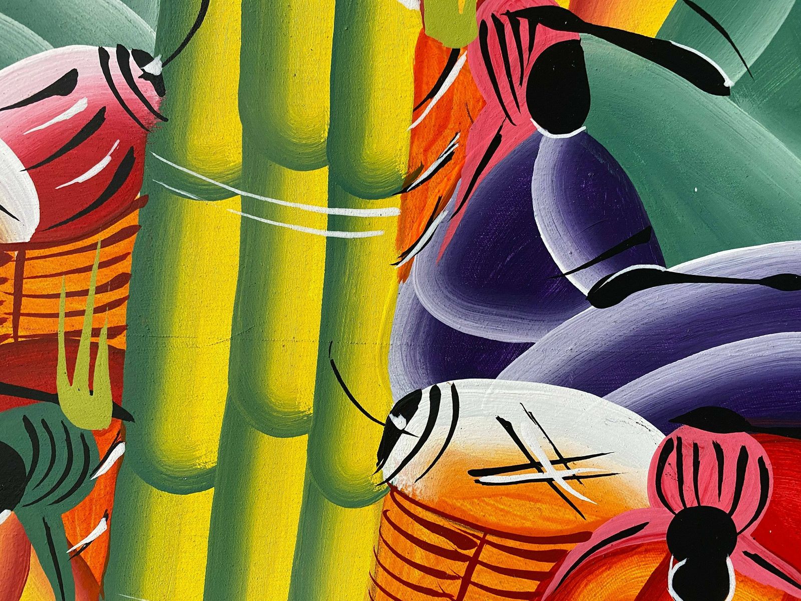 A Colourful African Fruit Market   Acrylic On A Stretched Canvas   Tourist Art By Rodreiguez photo buy