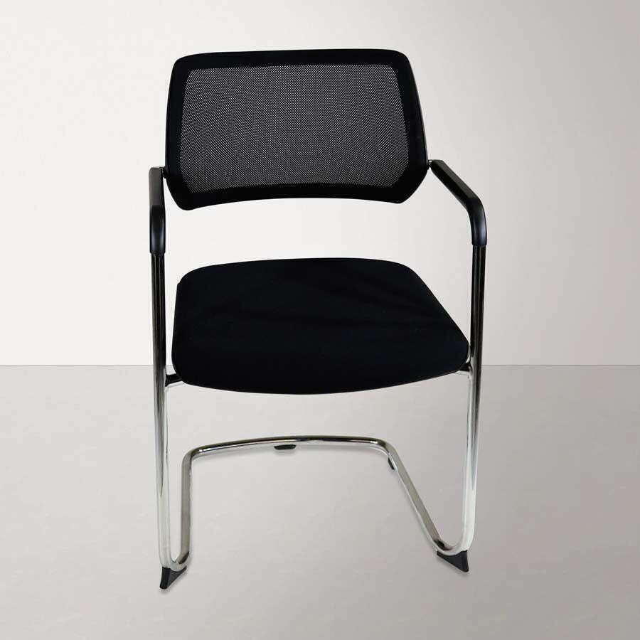 Steelcase: Qivi   Sled Base Meeting Chair With Mesh Back   Refurbished