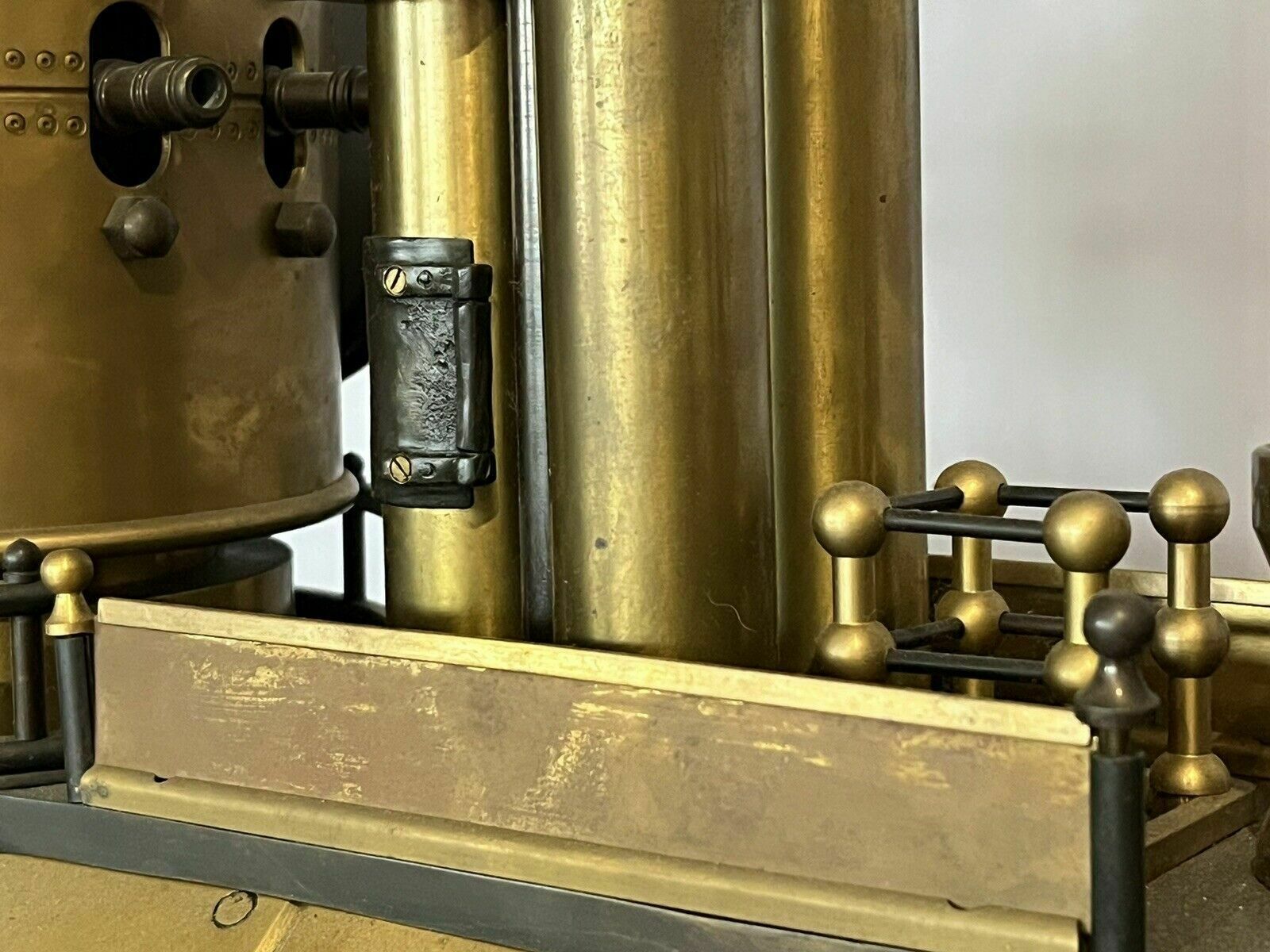 Submarine Novelty Brass And Metal Industrial Exhibition Clock Huge In Size photo vinterior