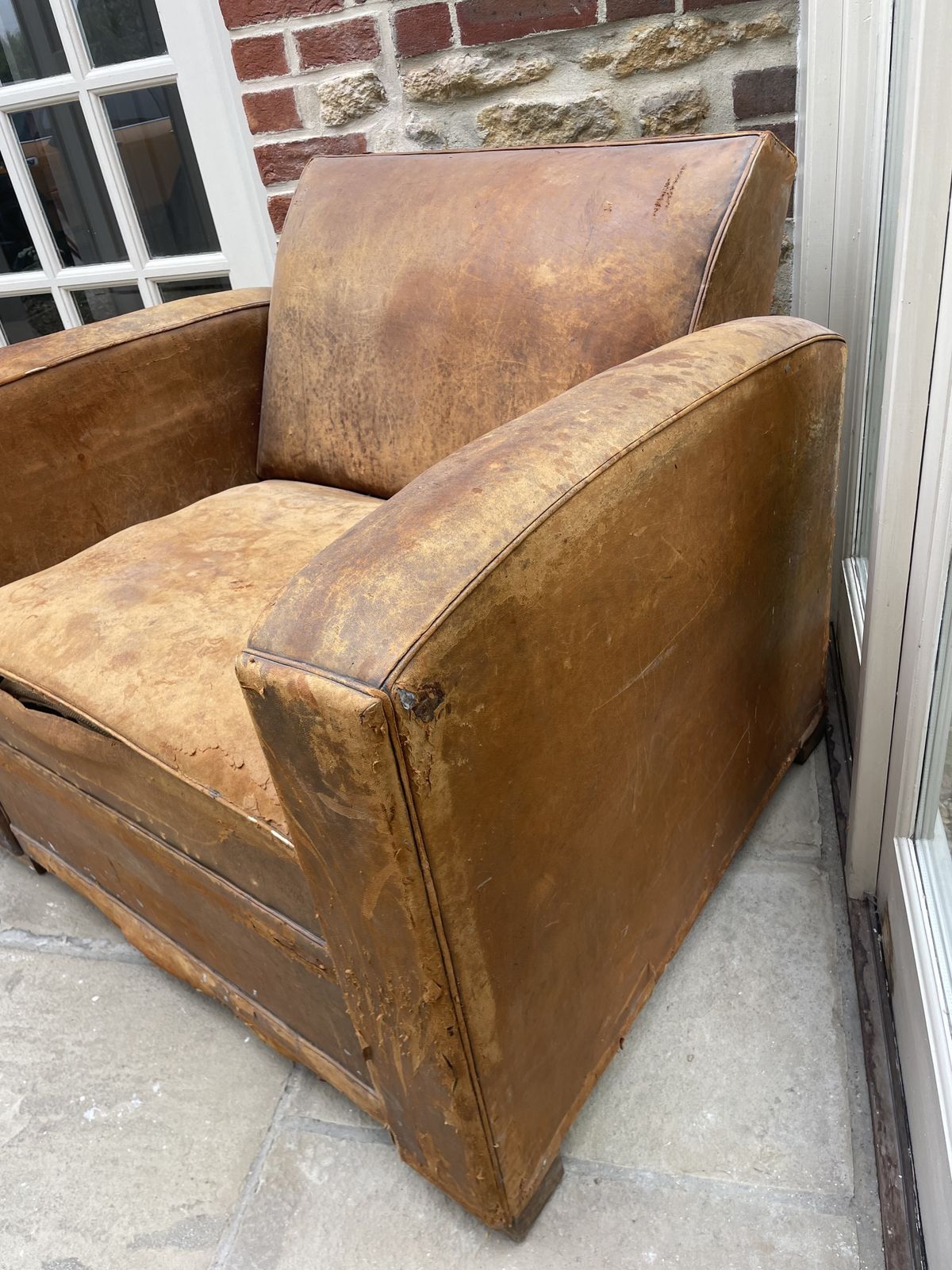 1920’s French Leather Armchair