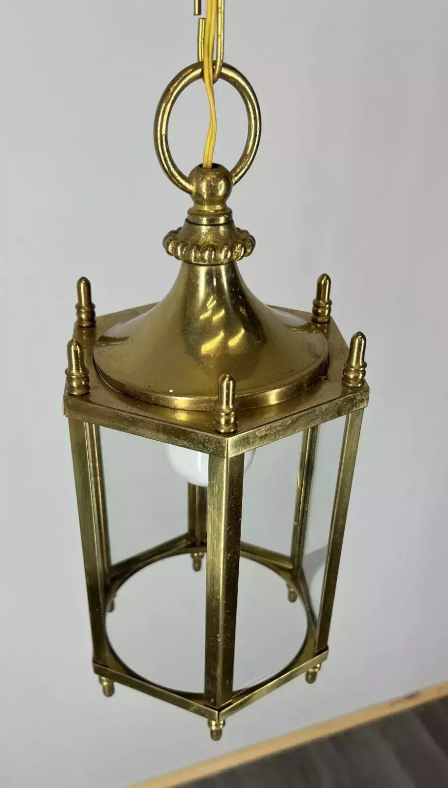 Stunning Ceiling Lamp Made Of Brass Pendant Chandelier photo vinterior
