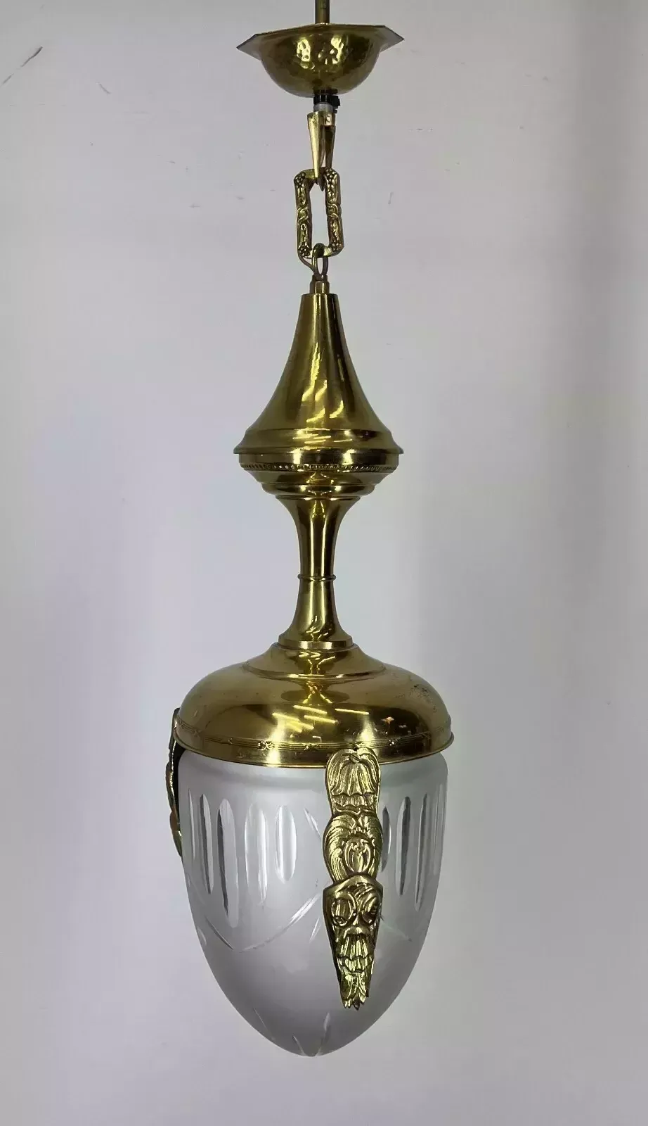 Stunning Ceiling Lamp Made Of Brass Pendant Chandelier