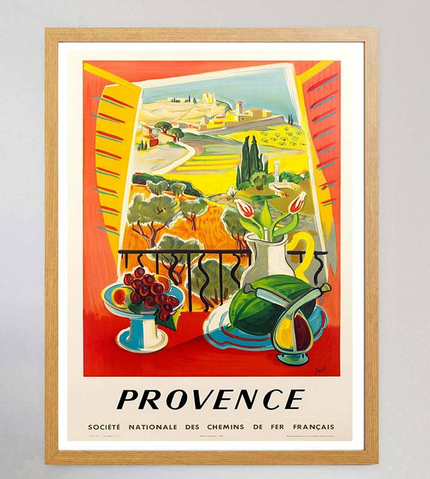 Original Vintage Poster Provence   Sncf photo Art