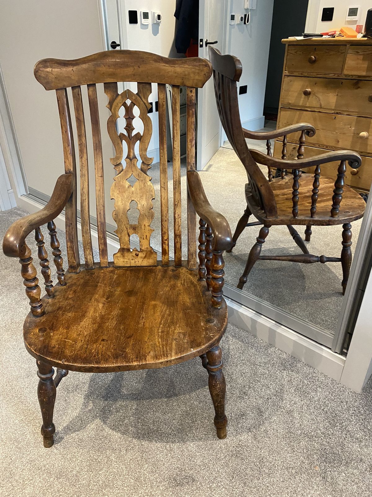 Farmhouse Wooden Chair photo for sale