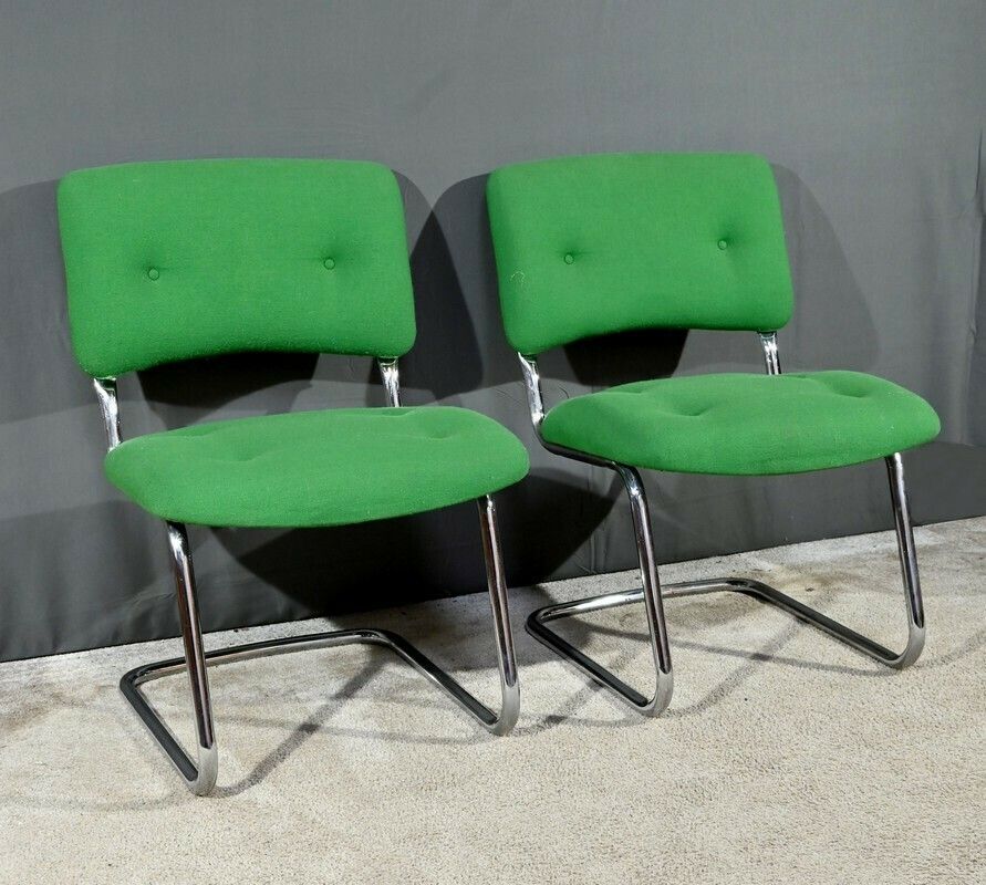 Pair Of Chairs, Attributed To Steelcase Strafor – 1970 photo furniture