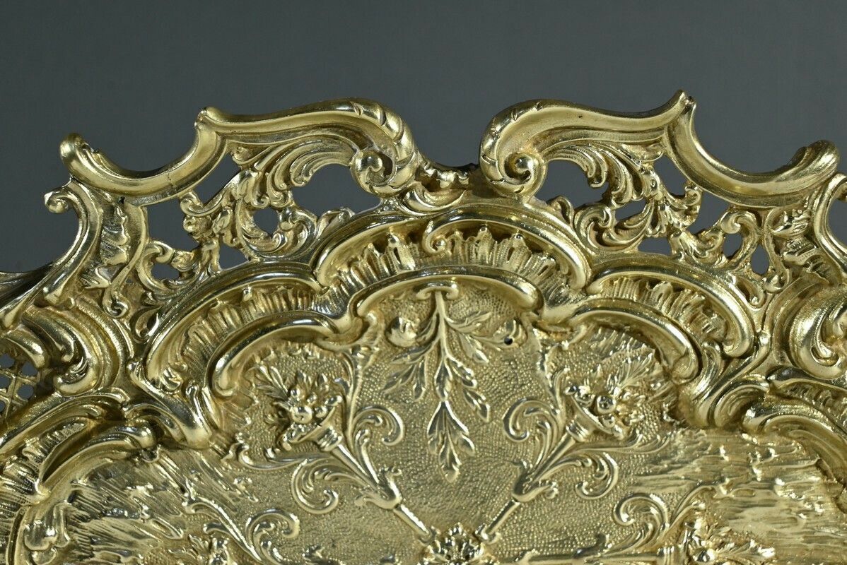Bronze Center Table Tray, Rocaille Style – Late 19th Century photo buy