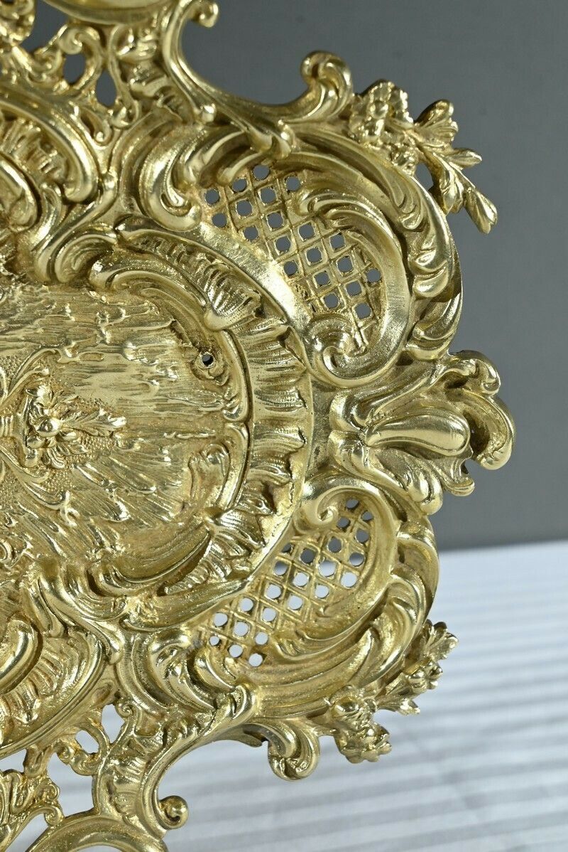 photo furniture Bronze Center Table Tray, Rocaille Style – Late 19th Century
