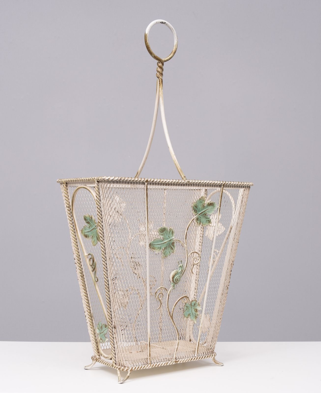 Woonaccessoires Smeedijzeren Paraplubak Met Slak, Ca. Jaren 1950, Frankrijk photo