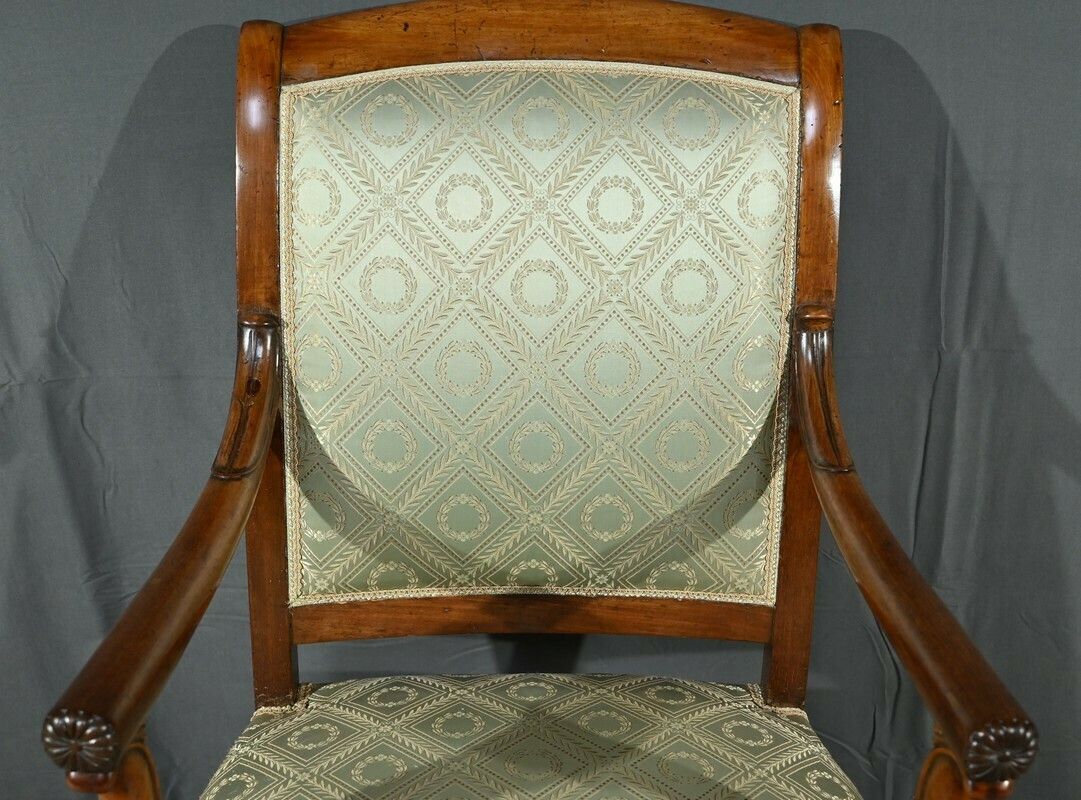 Pair Of Armchairs With Mahogany Crosses, Restoration Period – Early 19th Century photo buy