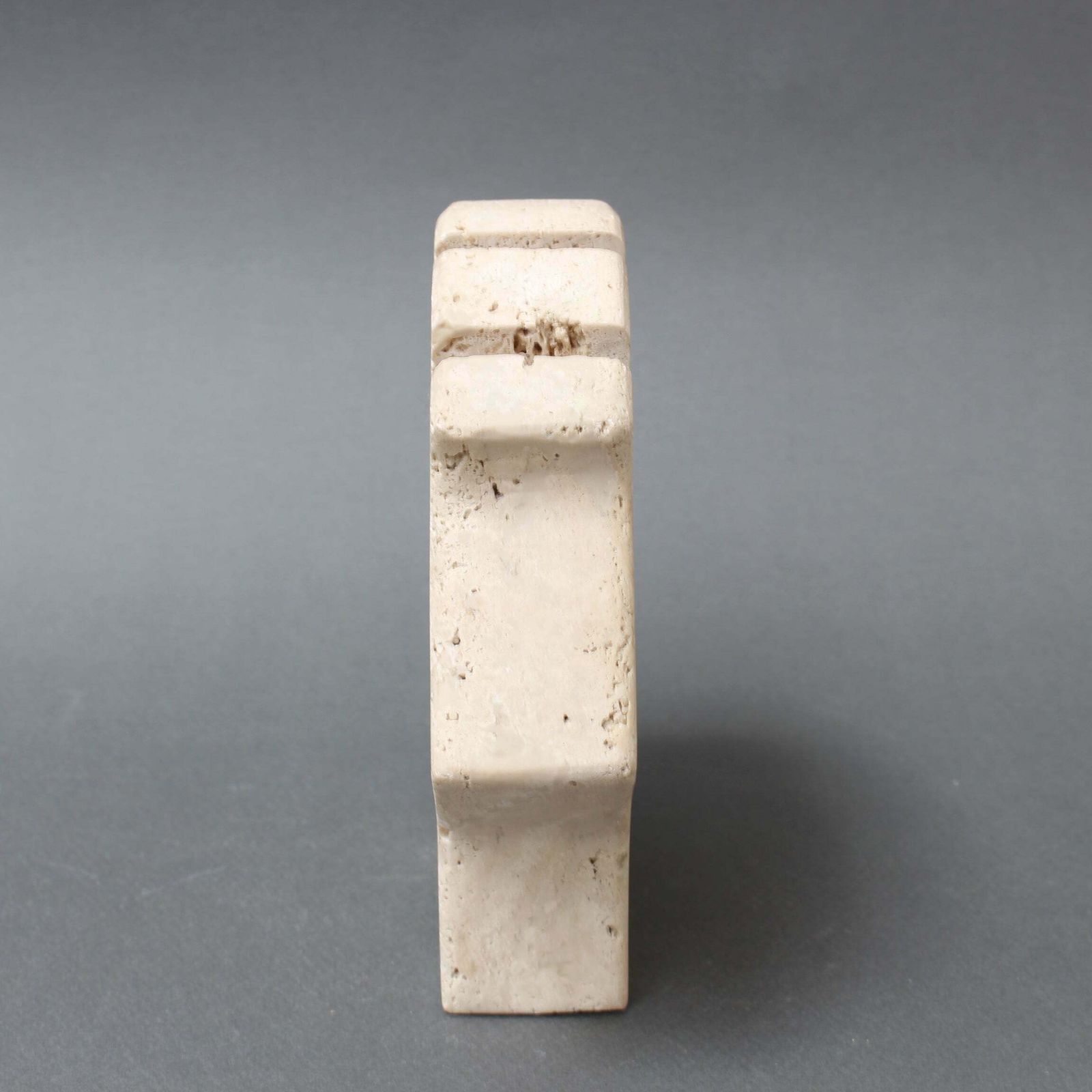 Vintage Italian Travertine Porcupine Table Sculpture By Mannelli Bros (Circa 1970s) photo furniture