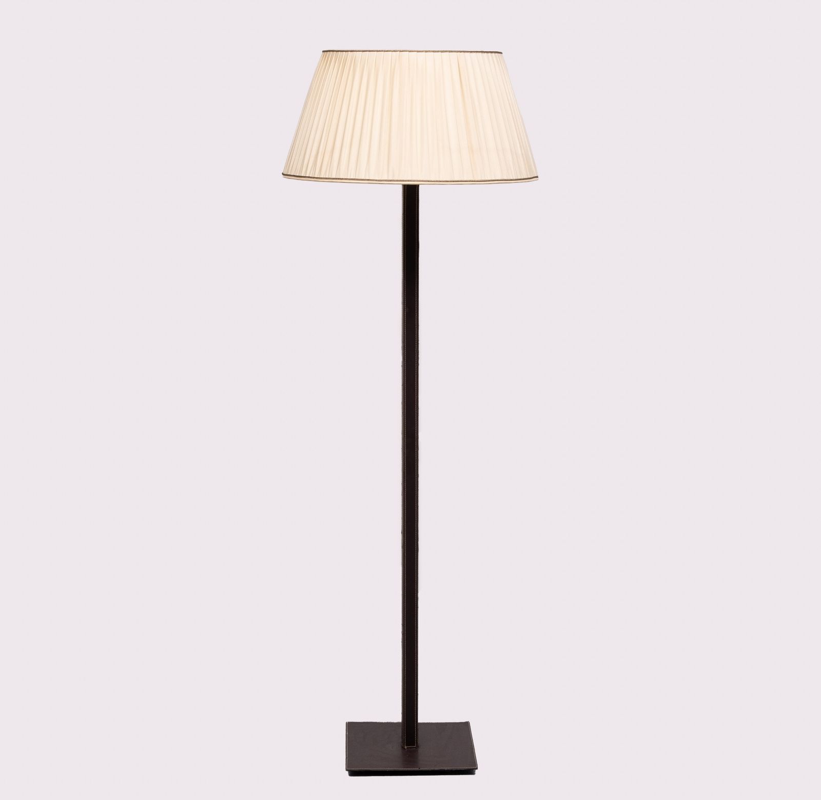 Stich Leather Floor Lamp Manufactured By Sce France photo vinterior