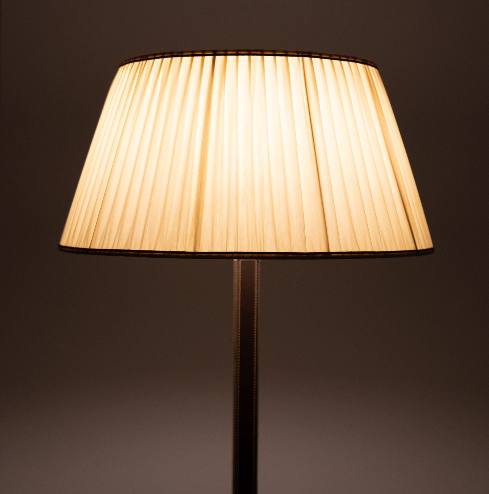 729.0 Stich Leather Floor Lamp Manufactured By Sce France photo