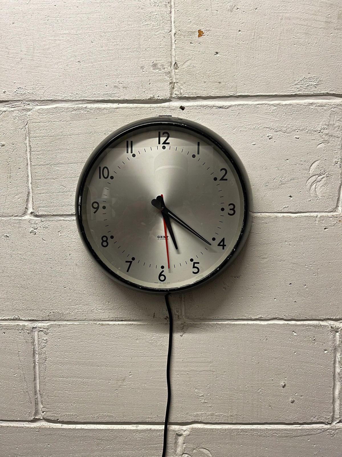 1960s Gents Of Leicester Electric Factory Clock photo furniture
