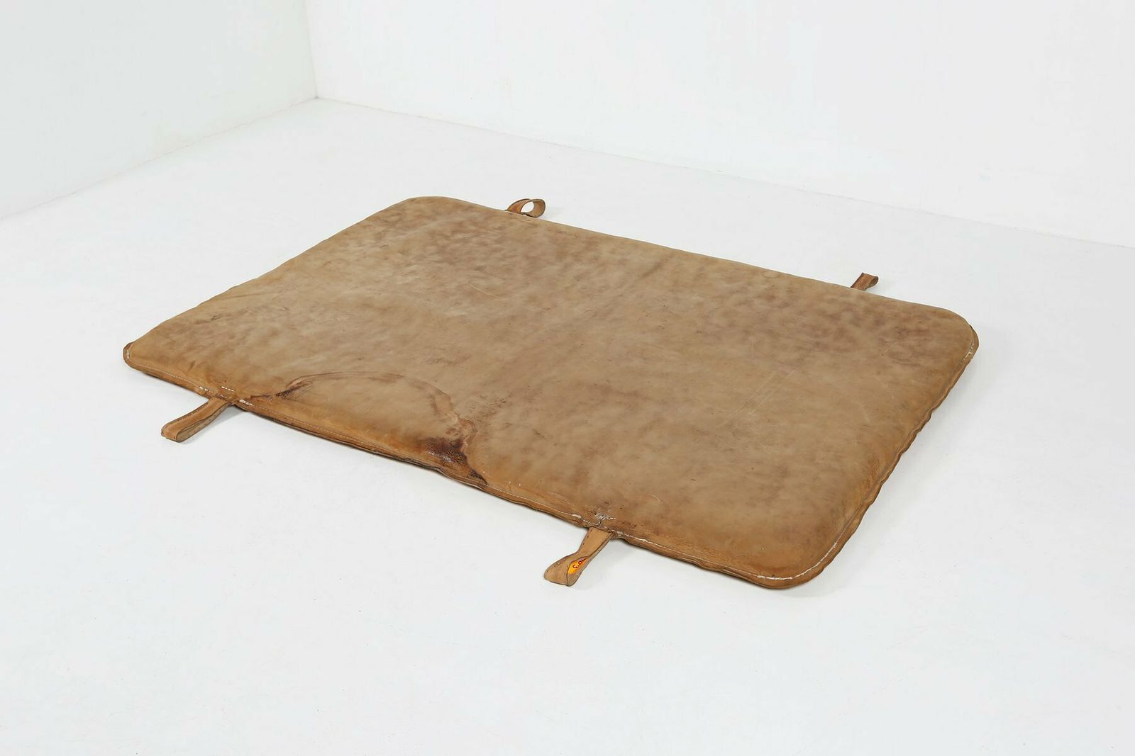 Gym Mat In Brown Cow Leather, Belgium, 1930s photo furniture