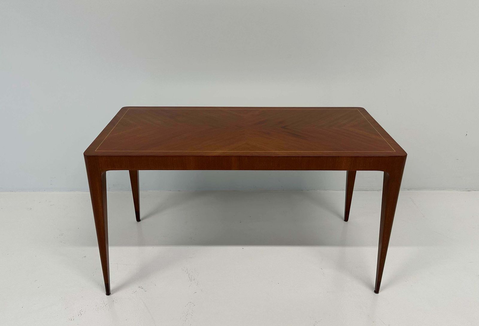 Italian Art Deco Teak And Maple Coffee Table By Paolo Buffa , 1950s photo for sale