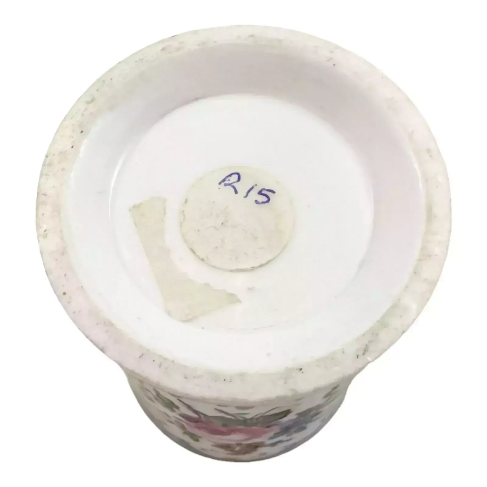 Antique George III Spode Porcelain Sky Blue Floral Miniature Spill Vase Matchpo photo buy