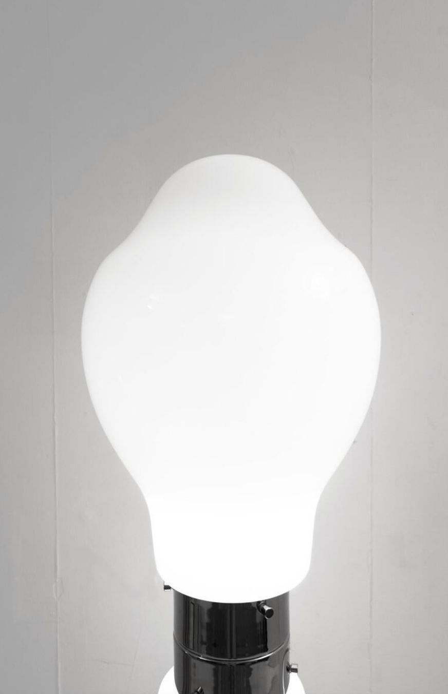 Mid Century Modern Floor Lamp Brillio By Carlo Nason For Mazzega, Italy 1970s photo Lighting